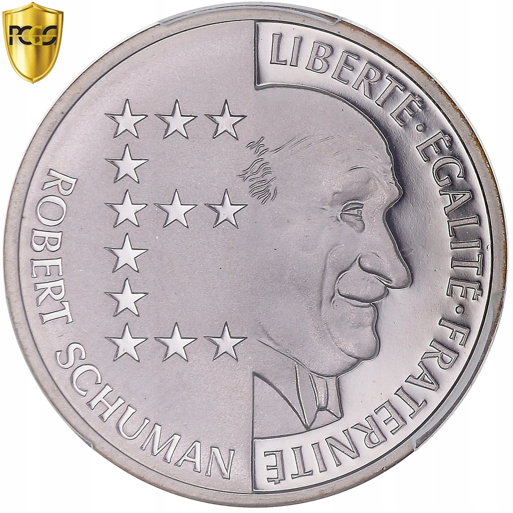 Moneta, Francja, Schuman, 10 Francs, 1986, Monnaie