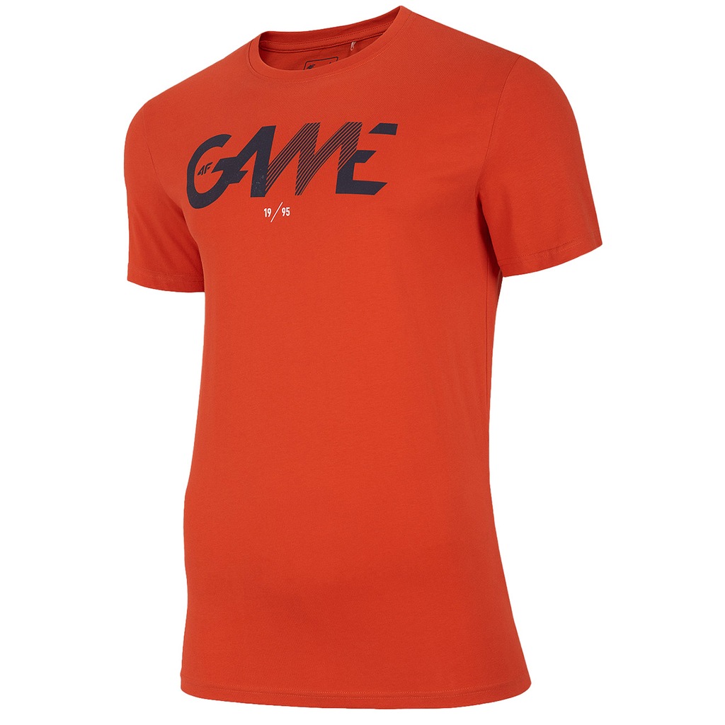 Koszulka męska T-shirt 4F TSM028 pomarańczowa 3XL