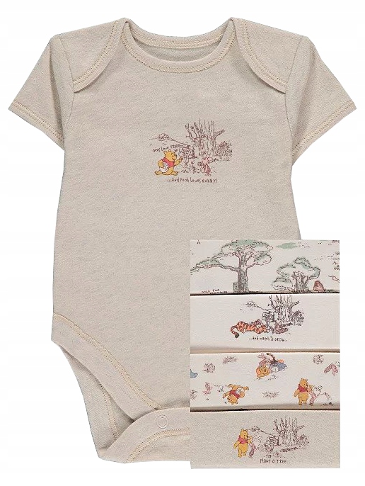 DISNEY body krótki rękaw 5-pak 9-12 m-cy, 74-80 cm