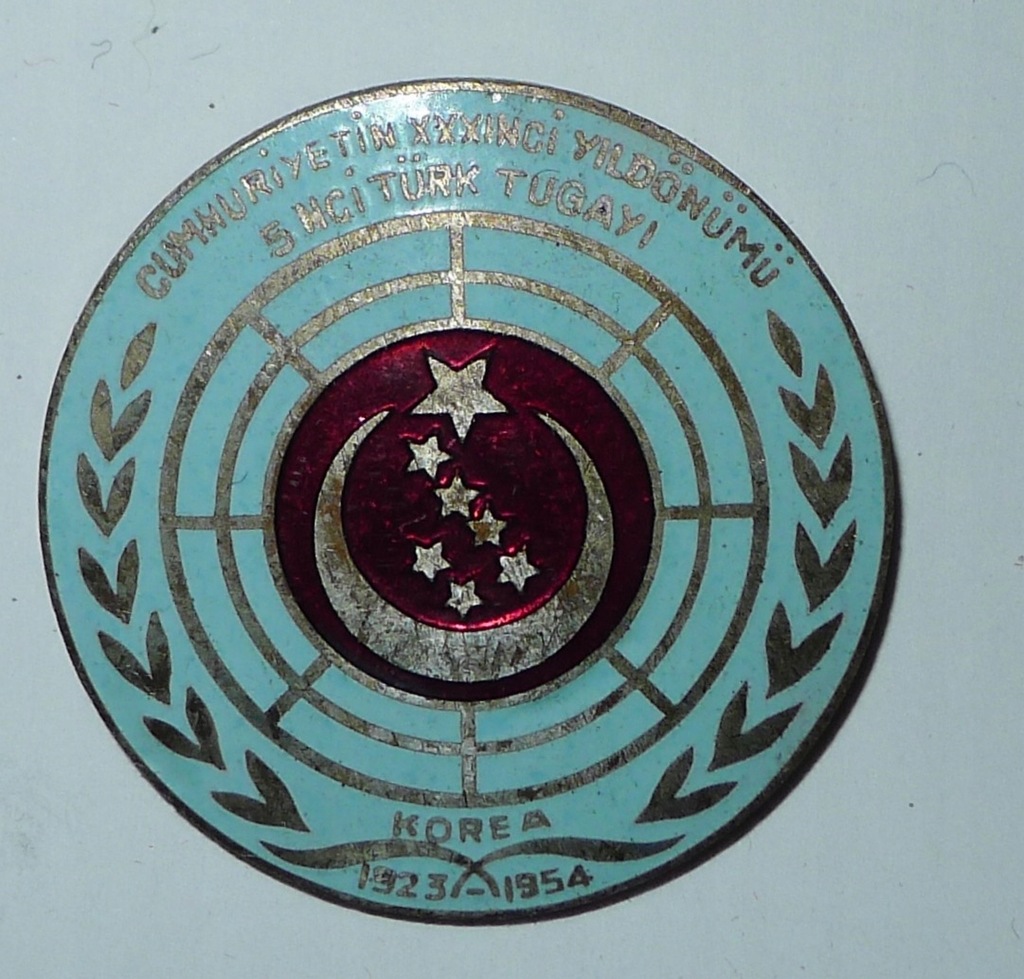 Odznaka Brygada Turecka ONZ Korea 1954