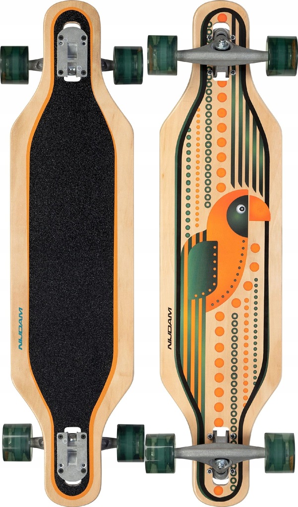 Deskorolka longboard drewniana ABEC-7 100kg NIJDAM 91cm