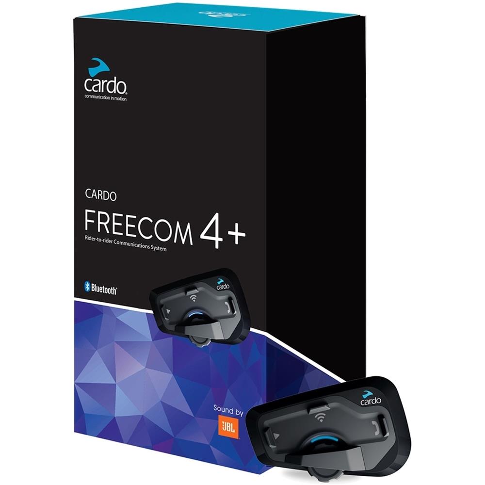 Interkomy CARDO Freecom 4+ DUO do 1,2km 4moto JBL