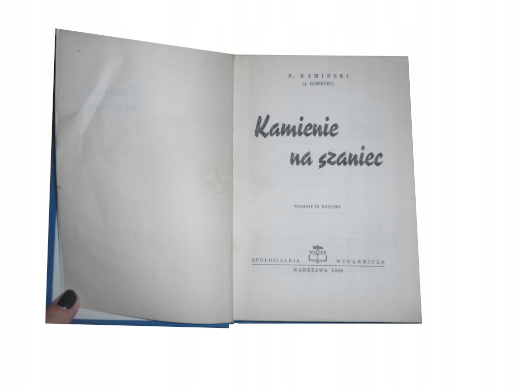 Купить КАМИНСКИ - КАМНИ ДЛЯ САНЦА, опубликовано в 1946 году издательством TWARDA.: отзывы, фото, характеристики в интерне-магазине Aredi.ru