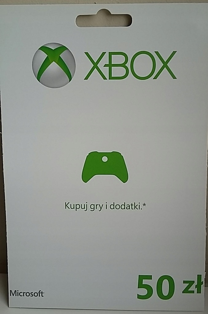 Karta przedpłacona Microsoft Store Xbox Live 50