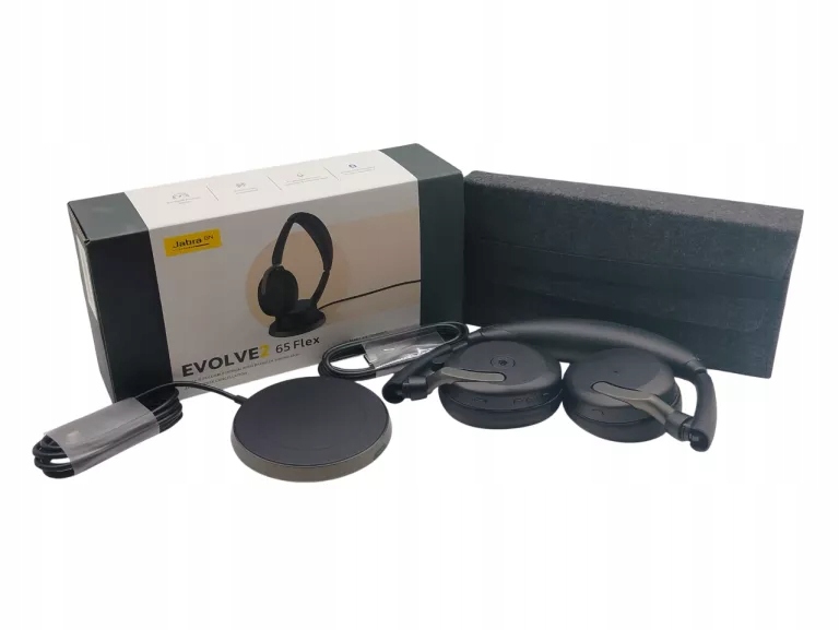 SŁUCHAWKI BT JABRA EVOLVE 2 65 FLEX KOMPLET! BDB STAN!