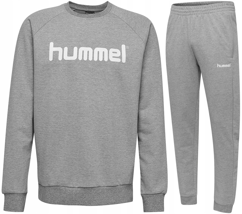 HUMMEL Komplet Dresowy Męski Spodnie Bluza DRESY L