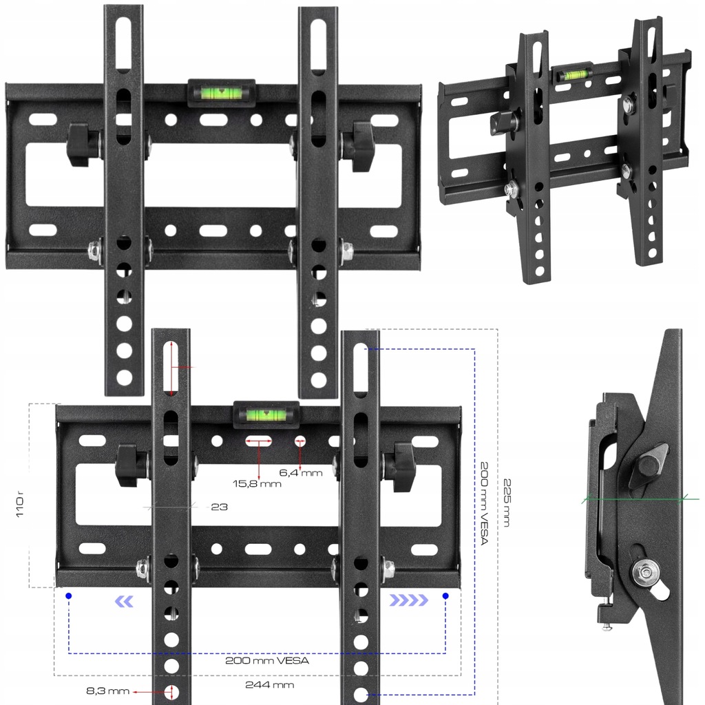 UCHWYT WIESZAK LCD LED DO TELEWIZORA LB-130 17-42