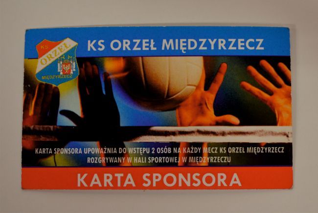 Karta wstępu na mecze KS "Orzeł Międzyrzecz"