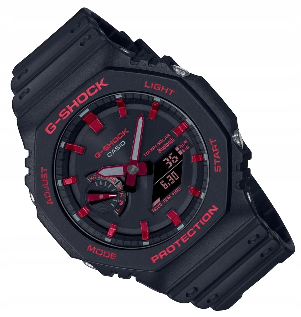 Czarny zegarek na pasku Casio G-SHOCK GA-B2100BNR Bluetooth Solar