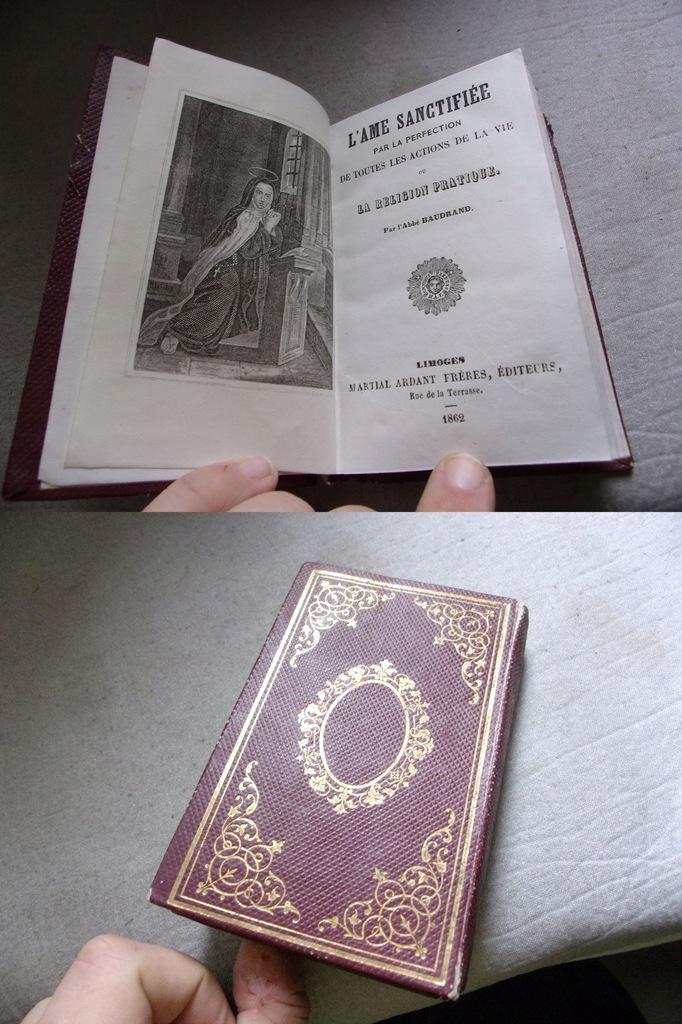piękna DUSZA UŚWIĘCONA ryciny opr.romantyczna 1862
