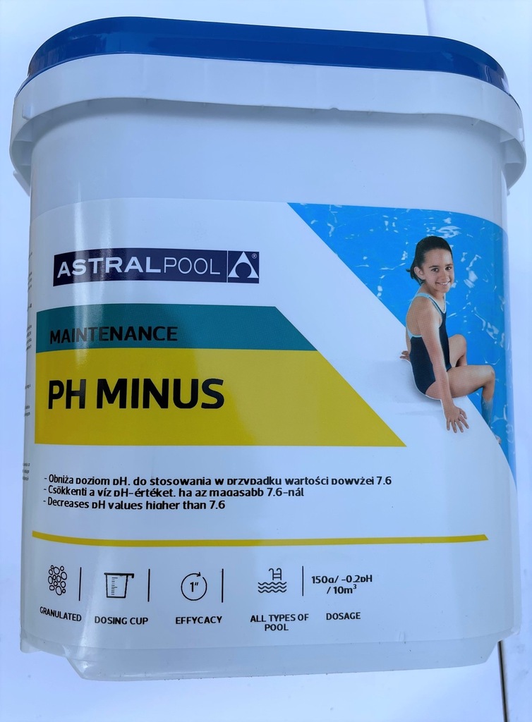 AstralPool pH- minus do obniżania pH basen 5kg