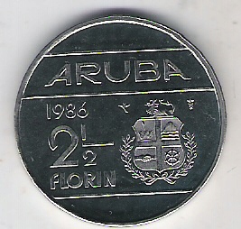 Aruba 2 1/2 florin 1986