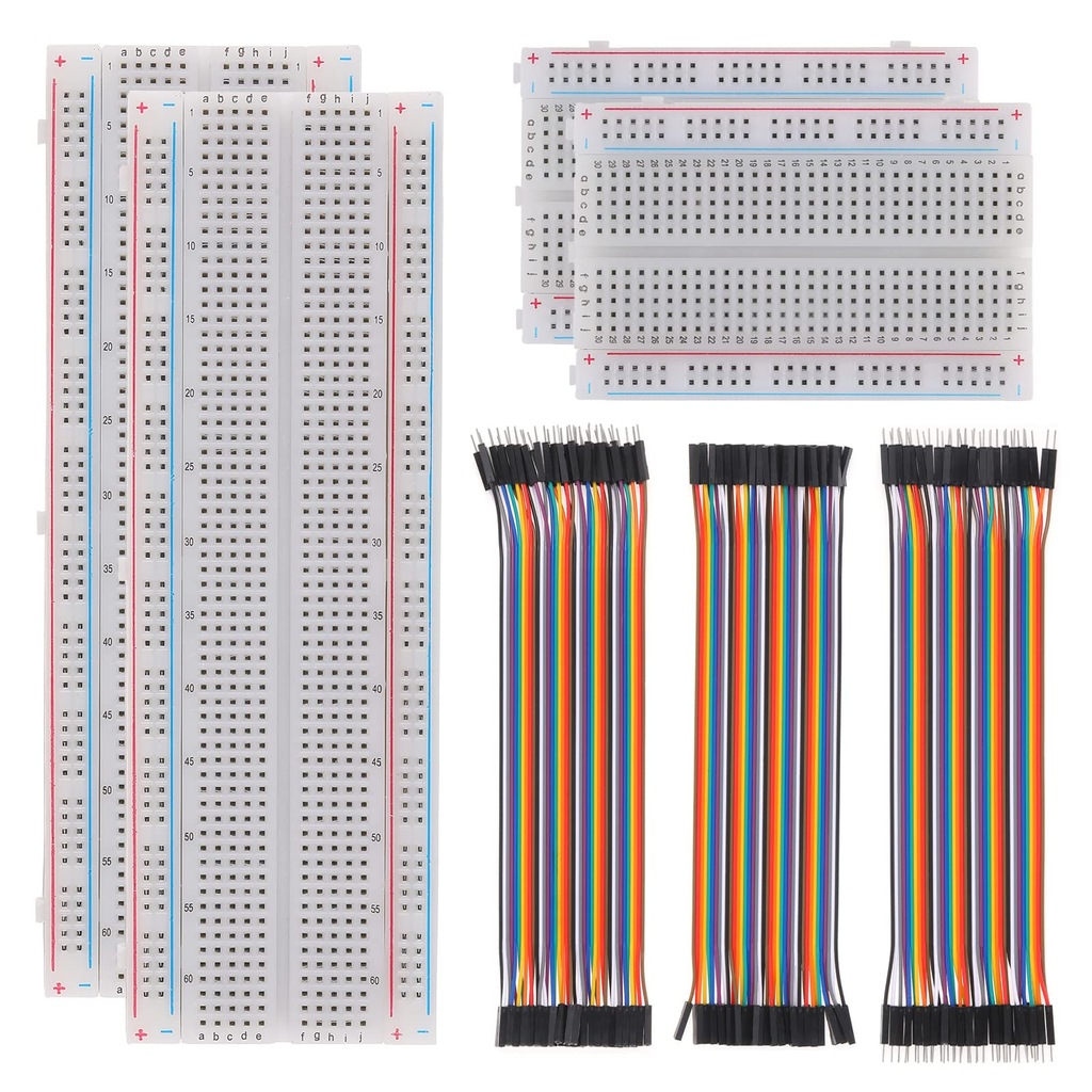 AUKENIEN Breadboard zestaw przewodów połączeniowych