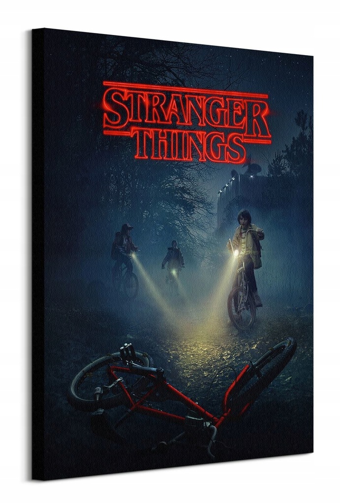 Stranger Things Bike - obraz na płótnie 60x80 cm