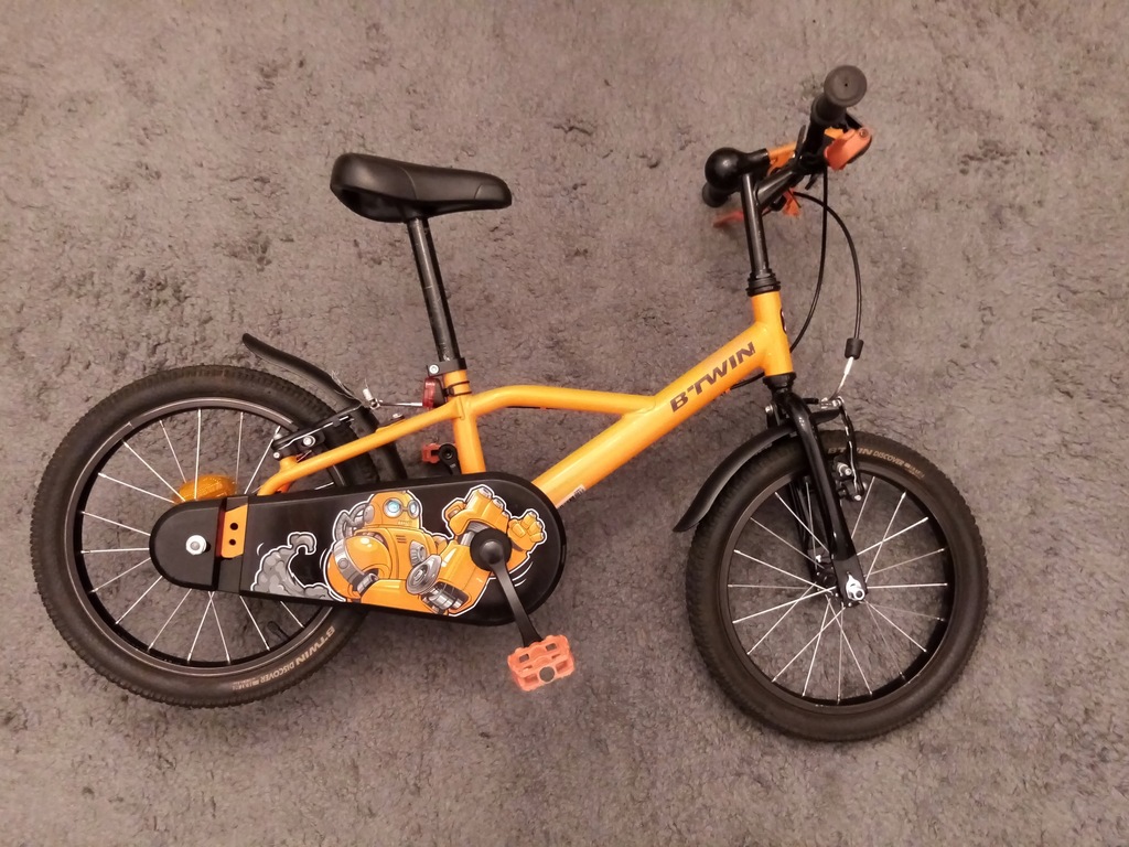 Rower dziecięcy 500 BTWIN Robot 16" decathlon 13546198831
