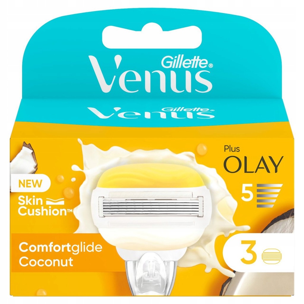 Gillette Venus Comfortglide Coconut Plus Olay 3szt