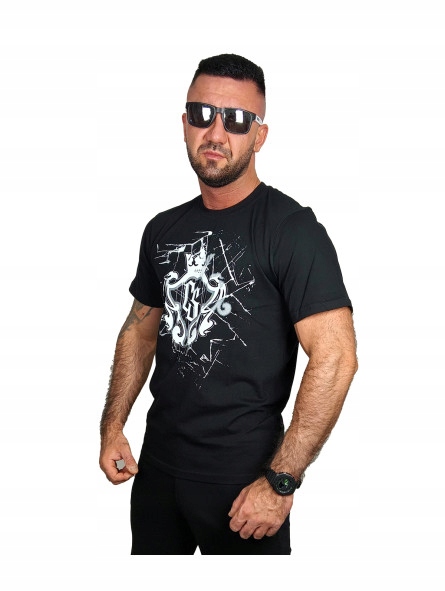 CIEMNA STREFA T-SHIRT HERB BROKEN GLASS CZARNY M