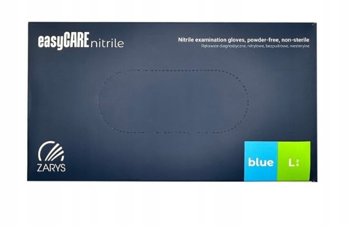 easyCARE Nitrile Rękawice diagnostyczne L 100 sztuk