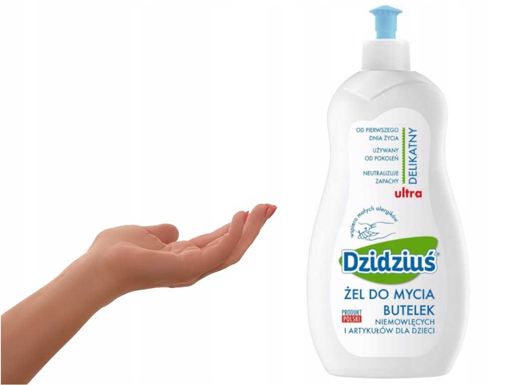 DZIDZIUŚ żel płyn do mycia butelek smoczków 500 ml