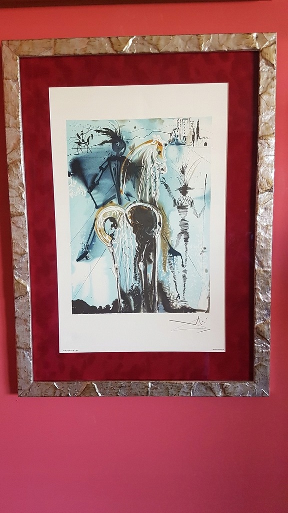 Litografia Salvadore Dalli Don Quichotte 1983 r.
