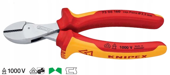 KNIPEX Szczypce boczne strunowe 160mm X-CUT