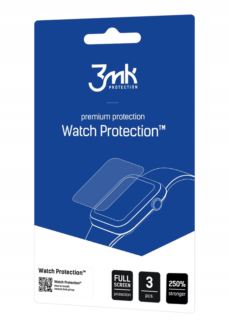 Ochrona na ekran smartwatcha Manta Activ X GPS black SWA001BK - 3mk Watch