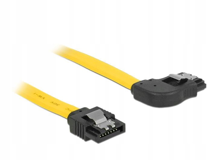 Kabel SATA Delock DATA III 0,5m z zatrzaskami metalowymi kątowy prawo/prost