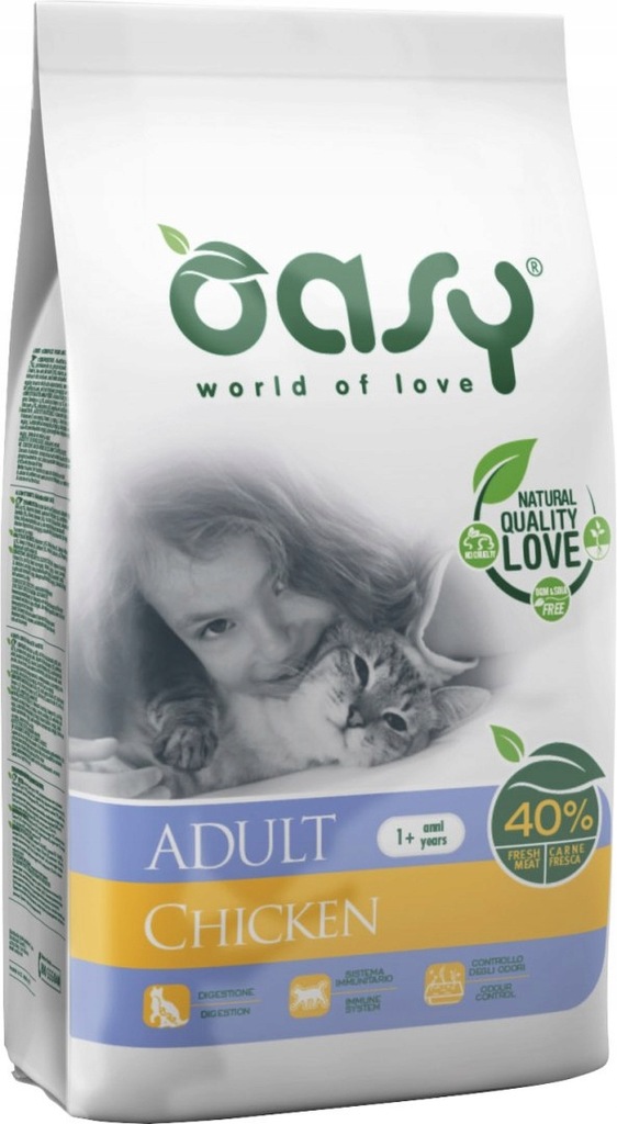 OASY DRY CAT Adult - Kurczak 1,5 kg