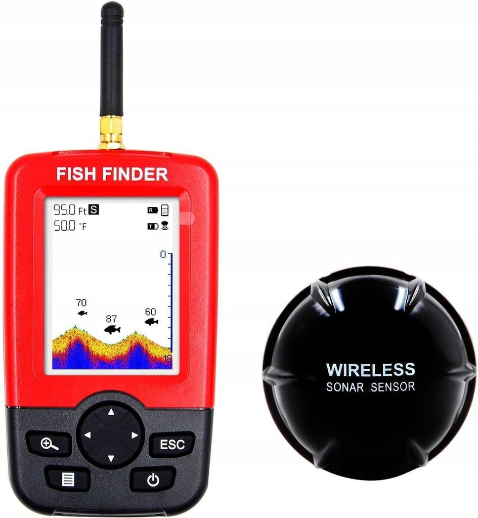 Portable Sonar Fish Finder wireless Wykrywacz ryb