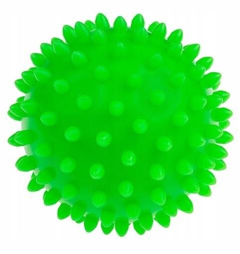 Piłeczka sensoryczna TULLO zielona do masażu 9 cm