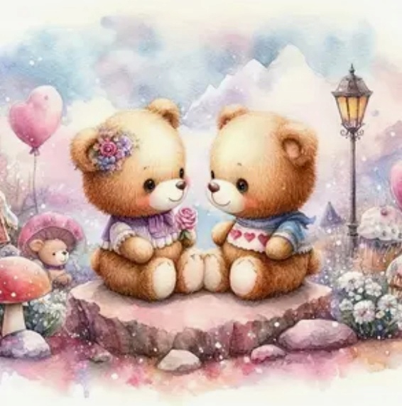 Diamentowa mozaika Miśki