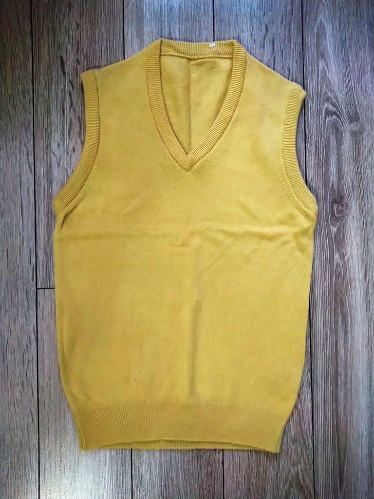 Żółta kamizelka / bezrękawnik roz. 140 cm