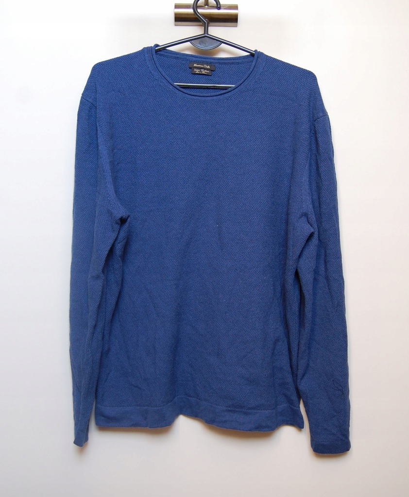 MASSIMO DUTTI niebieski sweter kaszmir L 40