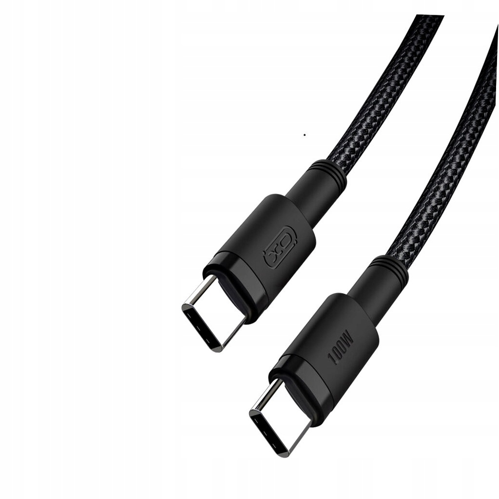 XO KABEL NB-Q199 PD USB-C/USB-C 100W CZARNY 1,5m