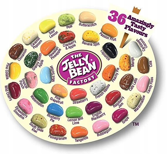 Jelly Bean Factory 36 Huge Flavours 50g 8457996900 Oficjalne Archiwum Allegro