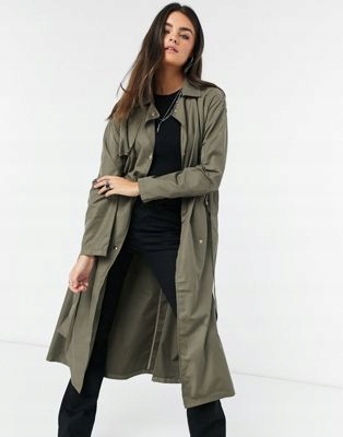 VERO MODA PŁASZCZ DAMSKI TRENCZ KHAKI M ASA