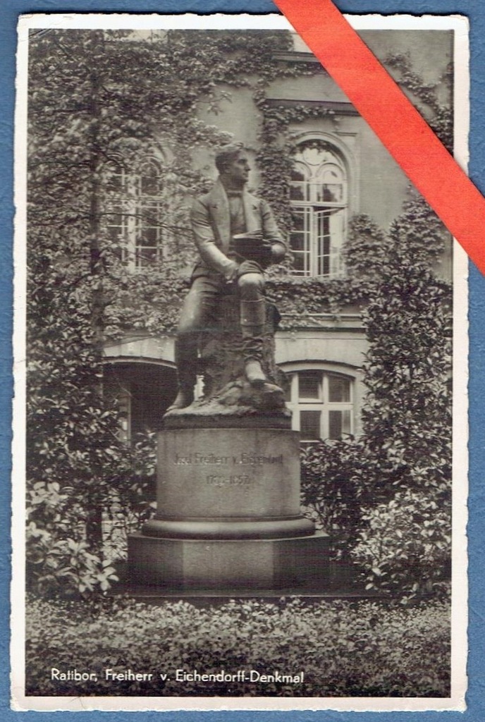 Racibórz. Ratibor. Pomnik Eichendorffa. B094