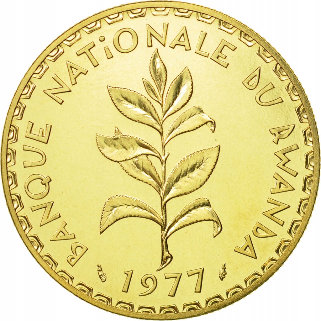 Moneta, Ruanda, 50 Francs, 1977, MS(65-70), Mosiąd