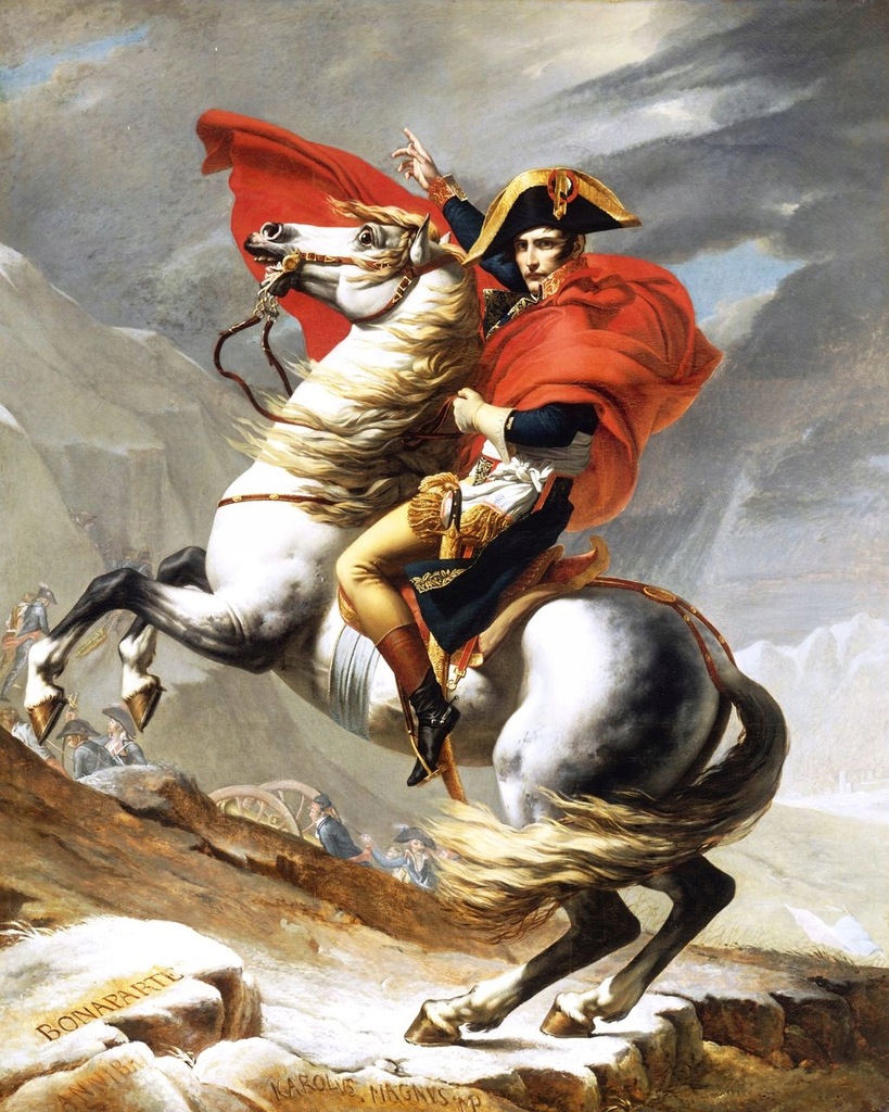 Jacques-Louis David - Napoleon - 120x100 cm obraz