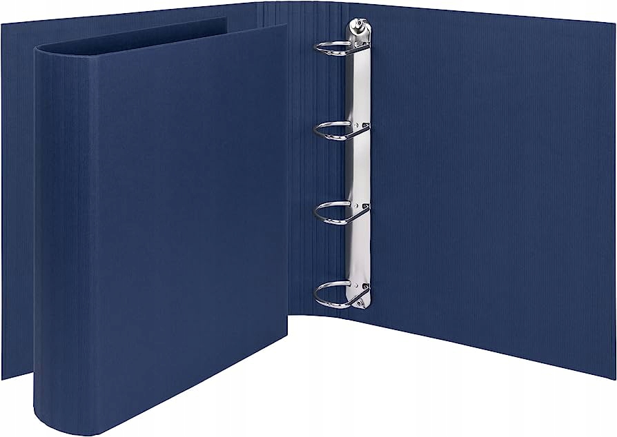 Grafoplás Känguru-Ordner A4 Weiß - 4-Ring Mechanik Mit Transparenten Taschen