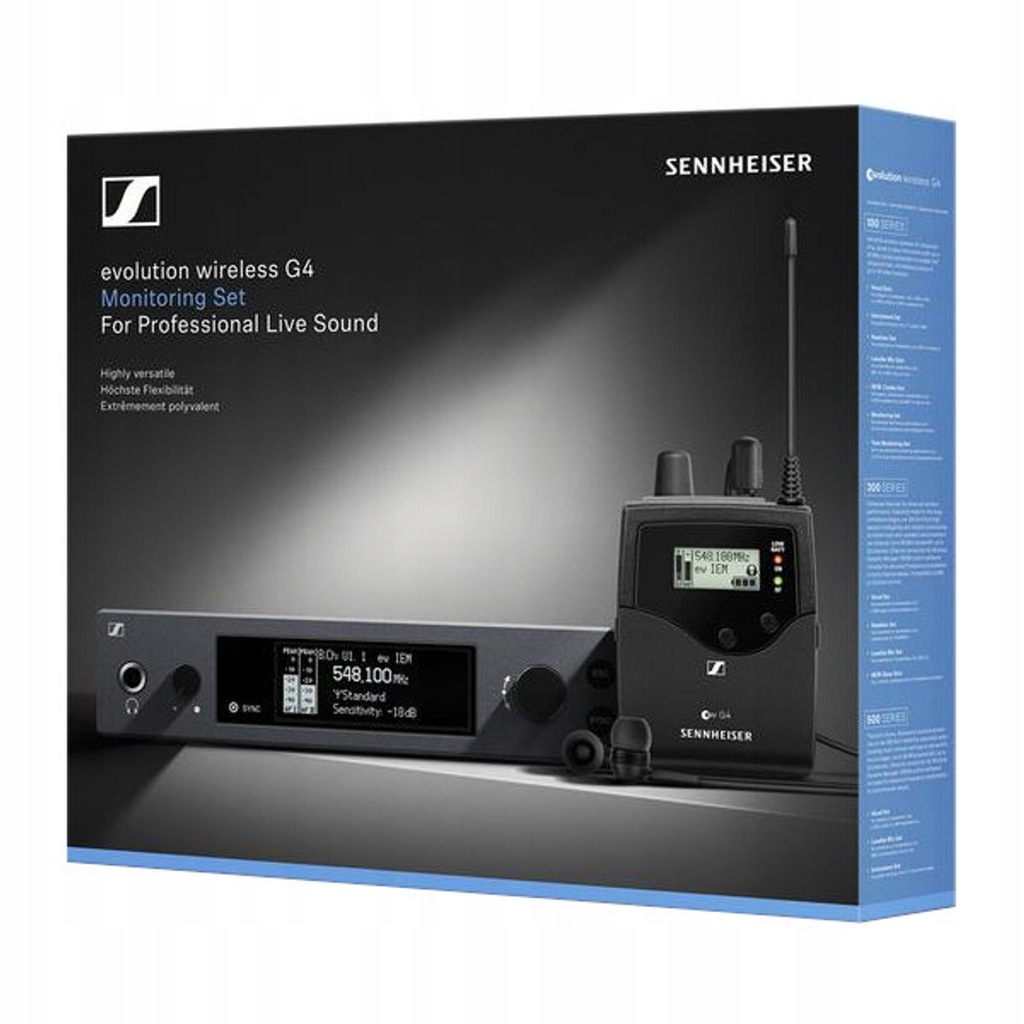 Sennheiser EW IEM G4 A bezprzewodowy zestaw fonii zwrotnej IEM 516-558 MHz