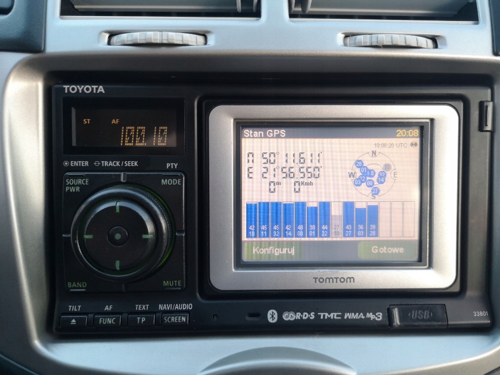 Panel nawigacji Toyota Yaris TNS400 TomTom Eclipse