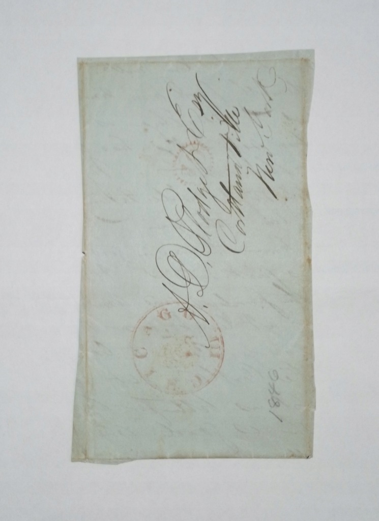 Koperta-7 USA 1846r. Przód koperty