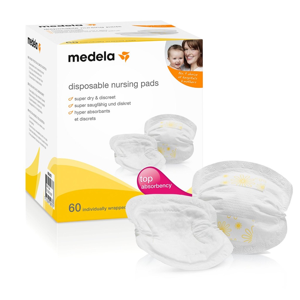 Medela Safe & Dry Jednorazowe wkładki laktacyjne 60 sztuk OUTLET