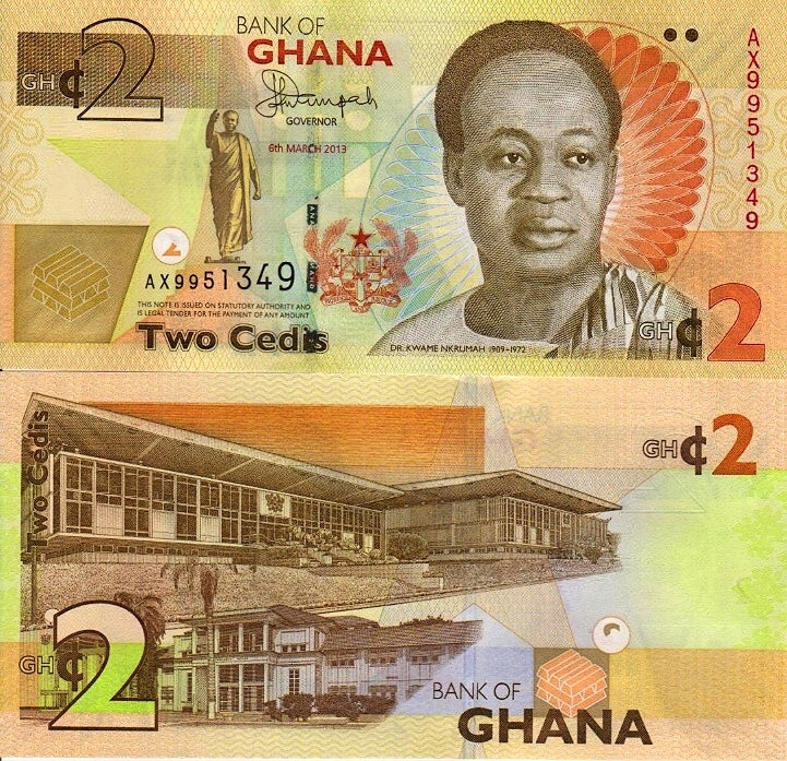 # GHANA - 2 CEDIS - 2013 - P-37 - UNC