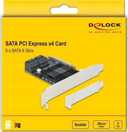 KARTA PCI EXPRESS x4 SATA KONTROLER Delock 5 port