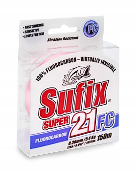 SUFIX SUPER 21FC FLUOROCARBON 0,28mm 6,5kg 50m