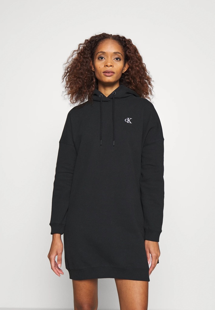 Calvin Klein Jeans HOODIE DRESS WITH CHEST LOGO -