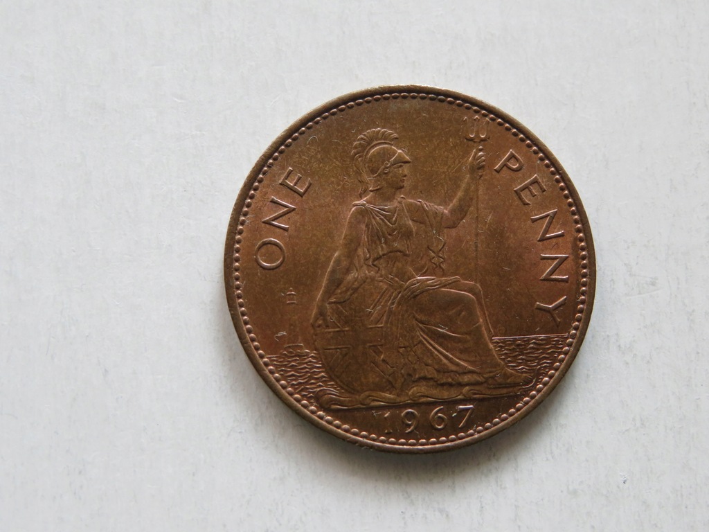 Wlk Brytania - 1 penny 1967