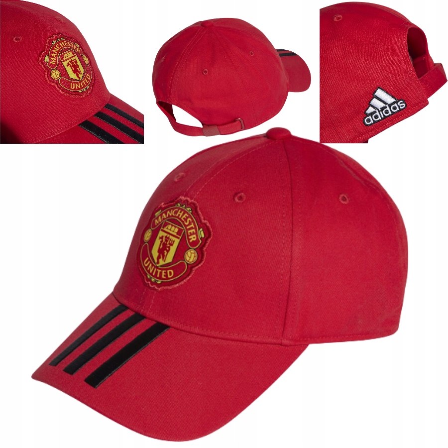 CZAPKA Z DASZKIEM ADIDAS MANCHESTER UNITED SPORTOWA REGULOWANA NA LATO OSFM